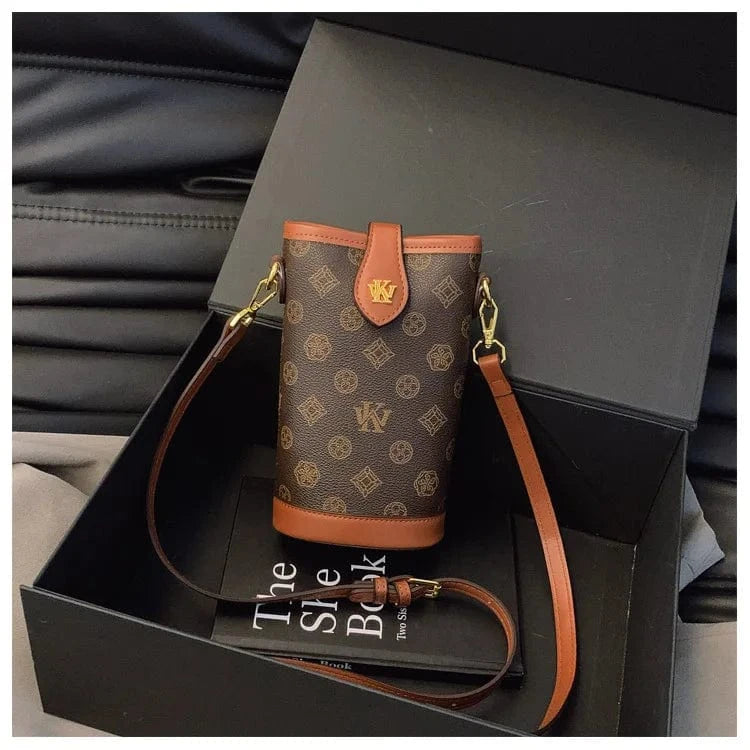 2025 Mini Monogram Phone Crossbody Bag - Stylish Shoulder Purse for Women, Fashionable Small Handbag with Chain Strap