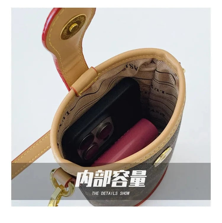 2025 Mini Monogram Phone Crossbody Bag - Stylish Shoulder Purse for Women, Fashionable Small Handbag with Chain Strap