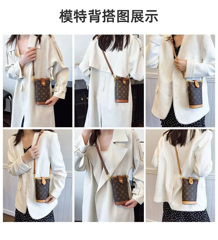 2025 Mini Monogram Phone Crossbody Bag - Stylish Shoulder Purse for Women, Fashionable Small Handbag with Chain Strap