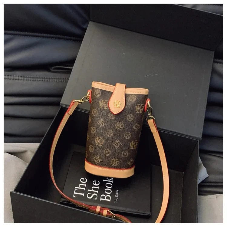 2025 Mini Monogram Phone Crossbody Bag - Stylish Shoulder Purse for Women, Fashionable Small Handbag with Chain Strap