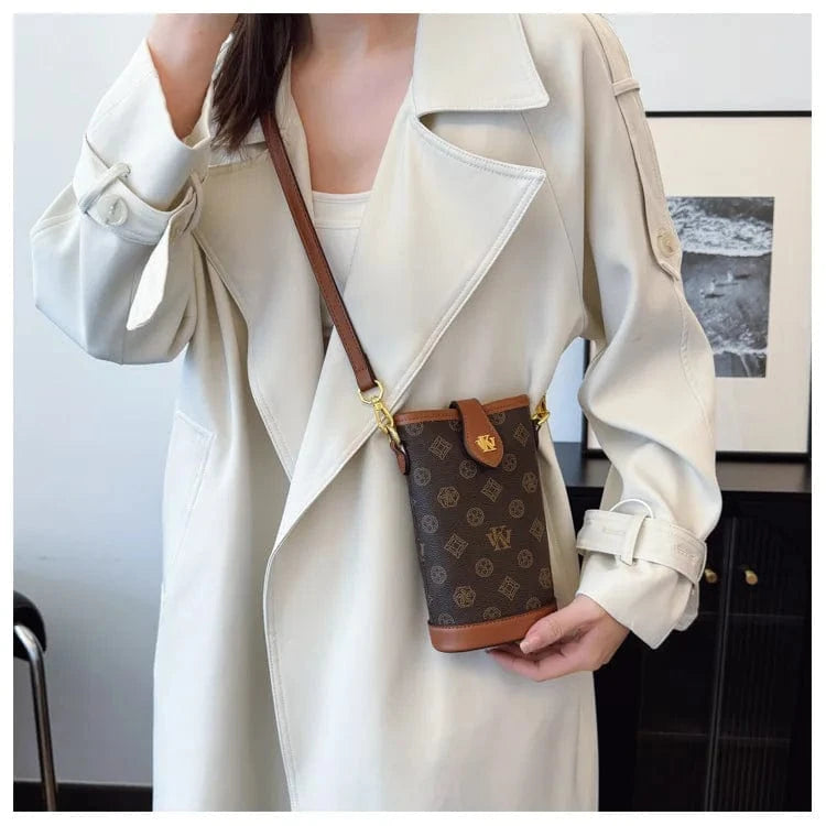 2025 Mini Monogram Phone Crossbody Bag - Stylish Shoulder Purse for Women, Fashionable Small Handbag with Chain Strap