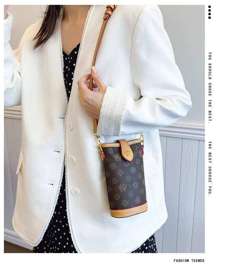 2025 Mini Monogram Phone Crossbody Bag - Stylish Shoulder Purse for Women, Fashionable Small Handbag with Chain Strap
