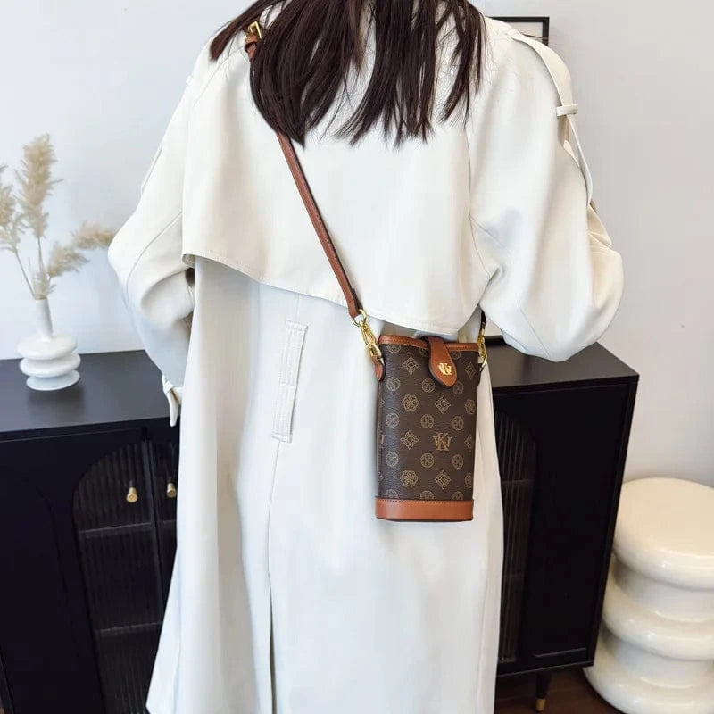 2025 Mini Monogram Phone Crossbody Bag - Stylish Shoulder Purse for Women, Fashionable Small Handbag with Chain Strap