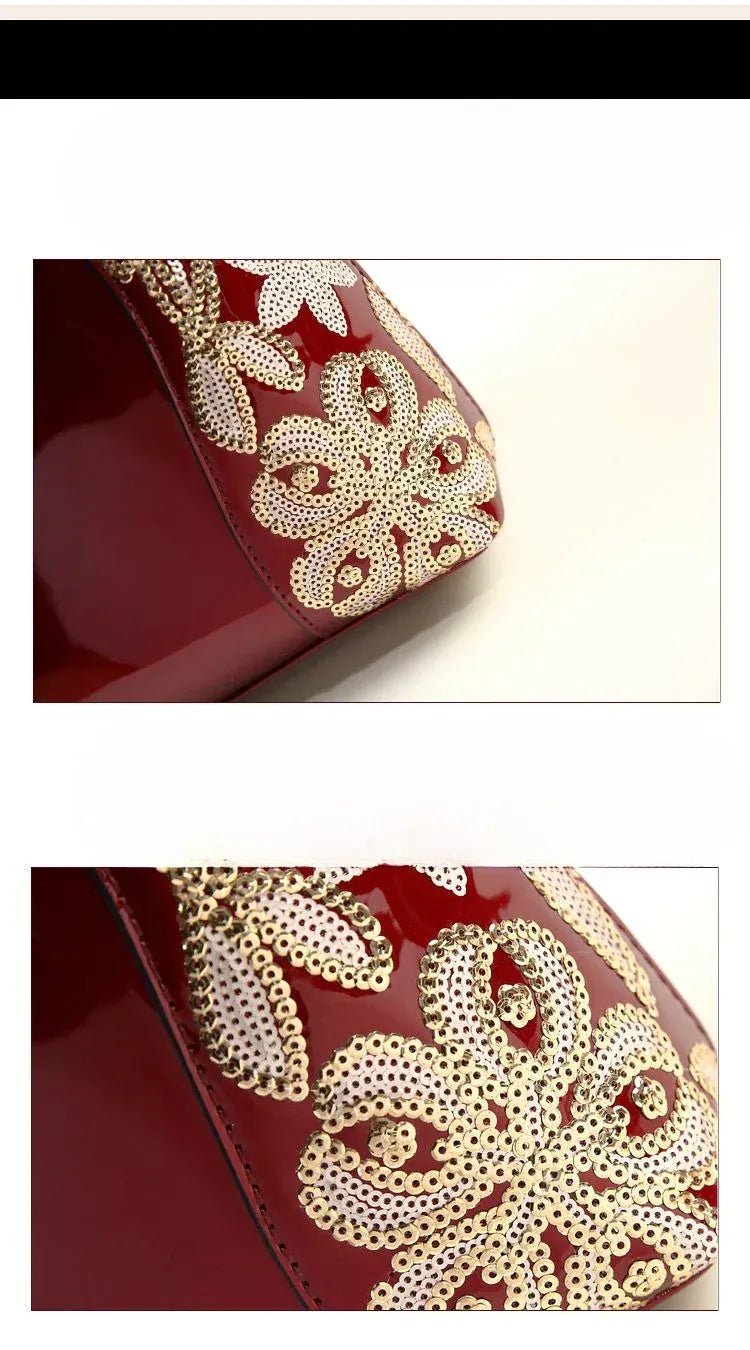 2025 New Fashion Patent Leather Handbag Shoulder Cross - body Handbags for Women Sac À Main Femme - SN Wigs & More