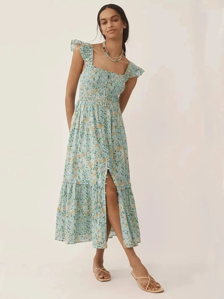 2025 New Sexy Straps Deep V Neck Blue Sequins Long Dress Women Sleeveless Backless Bodycon Dress Evening Party Cocktail Gown