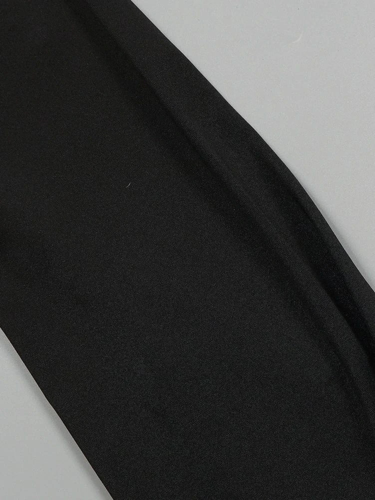 2025 Summer New Women's Tops Flared Long Sleeve Turtleneck Top Color Black Polyester Printed Pattern Explosion