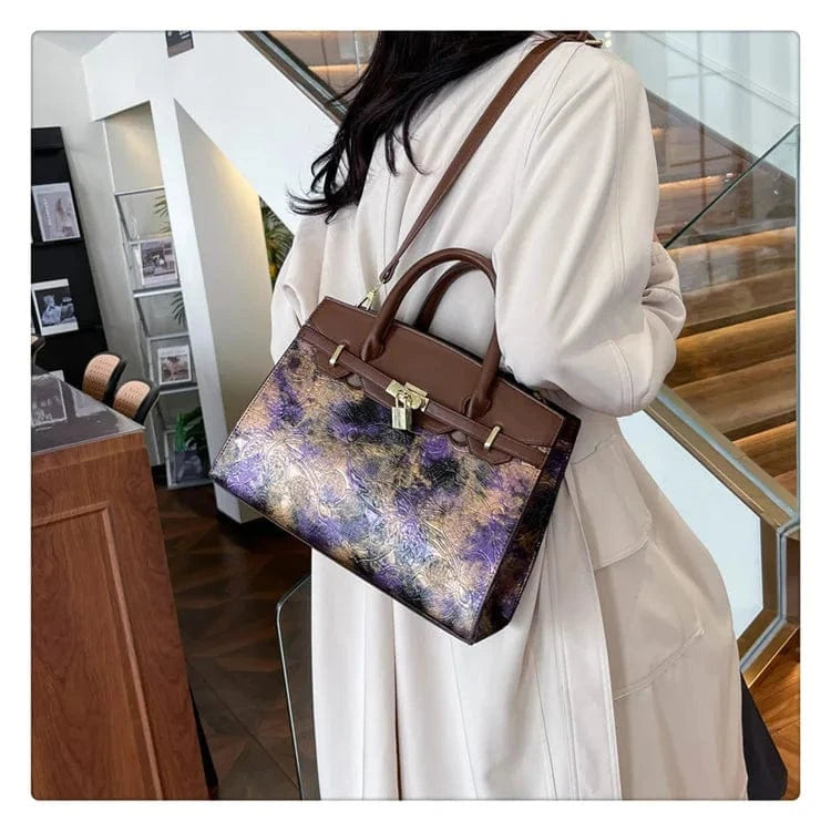 2025 Trendy Embossed PU Crossbody Bag - Women's Fashion Handbag