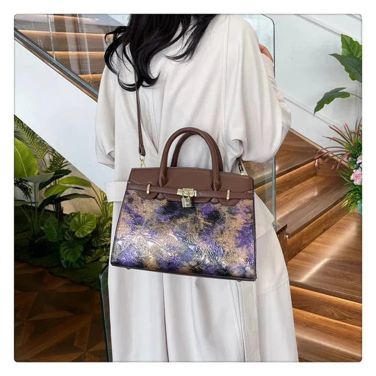 2025 Trendy Embossed PU Crossbody Bag - Women's Fashion Handbag