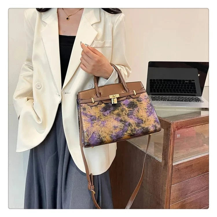 2025 Trendy Embossed PU Crossbody Bag - Women's Fashion Handbag