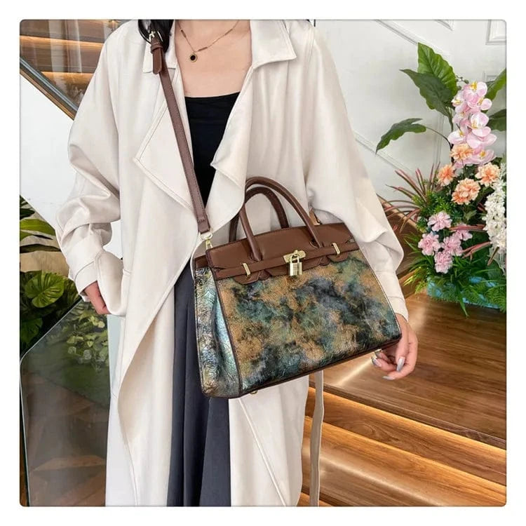 2025 Trendy Embossed PU Crossbody Bag - Women's Fashion Handbag