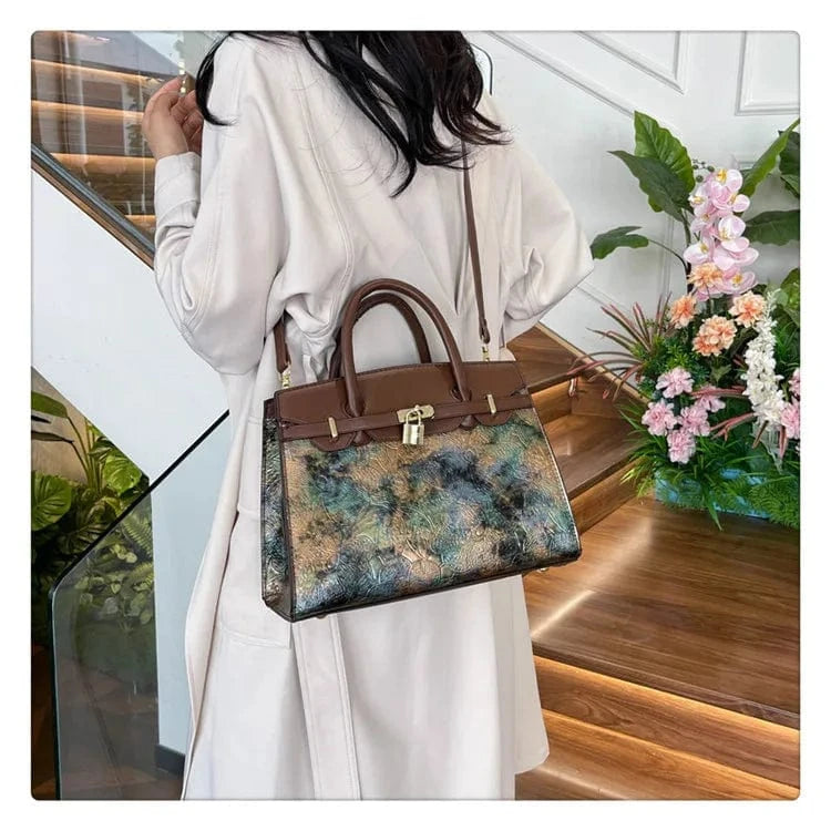 2025 Trendy Embossed PU Crossbody Bag - Women's Fashion Handbag