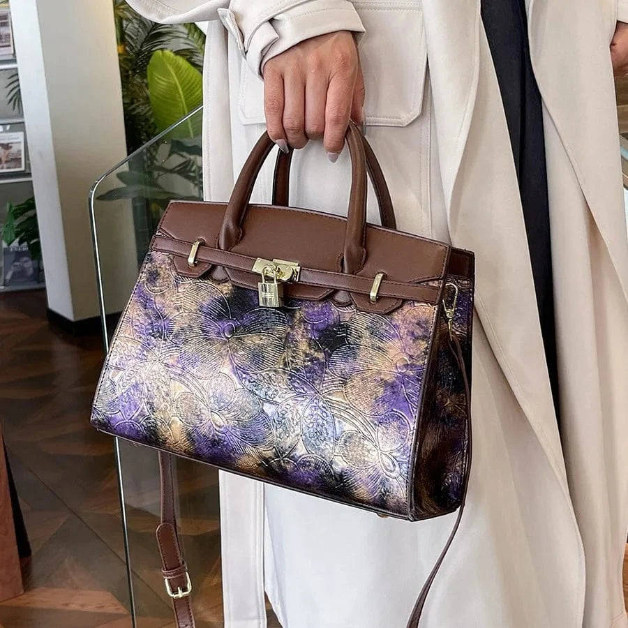 2025 Trendy Embossed PU Crossbody Bag - Women's Fashion Handbag