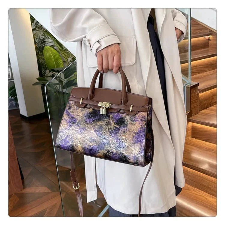 2025 Trendy Embossed PU Crossbody Bag - Women's Fashion Handbag