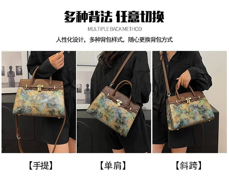 2025 Trendy Embossed PU Crossbody Bag - Women's Fashion Handbag