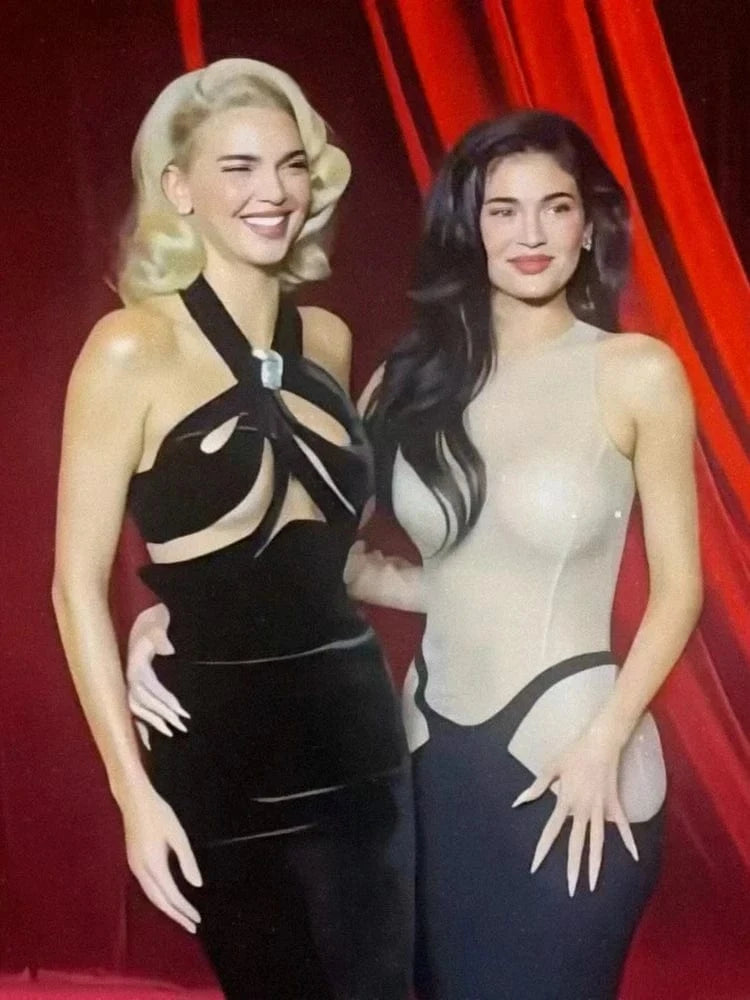 2025 Women Glamorous Sleeveless Cut-out Mermaid Maxi Dress Sparkling Sequin High-Quality Fabric Sexy Trendy for Evening Party