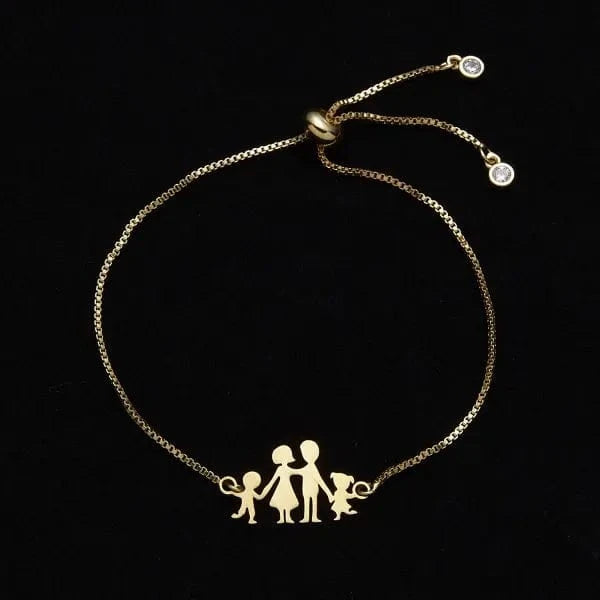 22cm / BR18Y0193 Fashion Charm Gold Stainless Steel Hollow Heart Butterfly Flower Music Note Women Bracelet