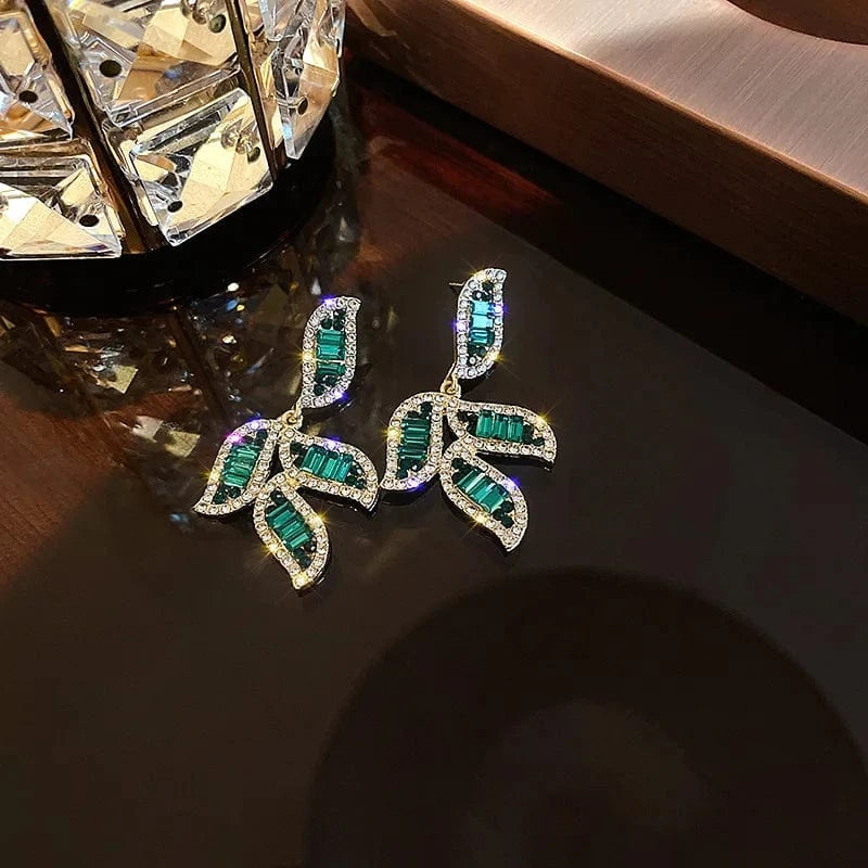 2368 Gold s925 silver needle boom earrings female personality Korean Dongdaemun long tassel earrings retro pearl earrings