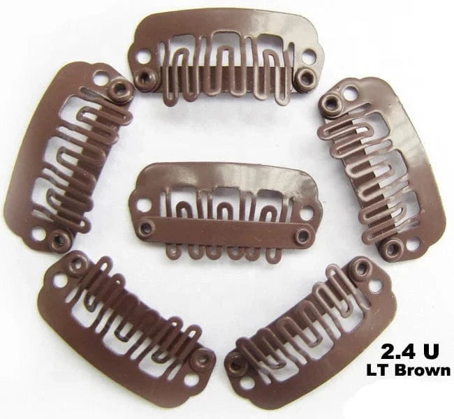 24mm 1000pcs Wig Hair Clips Tool Metal Snap Clips U Shape clips for hair extensions