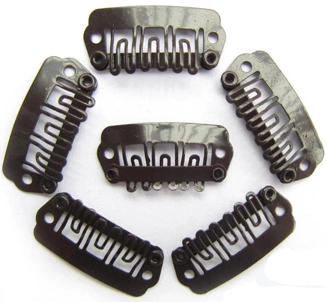 24mm 1000pcs Wig Hair Clips Tool Metal Snap Clips U Shape clips for hair extensions