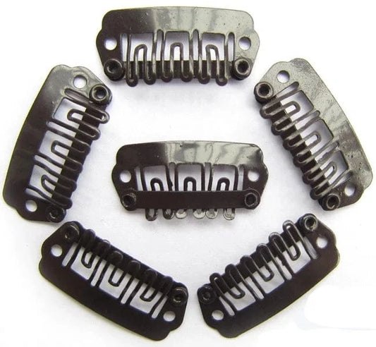 24mm 1000pcs Wig Hair Clips Tool Metal Snap Clips U Shape clips for hair extensions