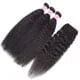 28 Inches / Black Malaysian Kinky Straight Wave Human Hair Bundles,Malaysian Human Hair Weave Bundle,Afro Kinky Hair Bundles