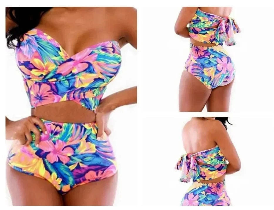 2PCS Sexy Women Fishnet Cover Ups Hollow Out Bodycon Women's Swimwear See through Tassel Dress without Bikini Beachwear