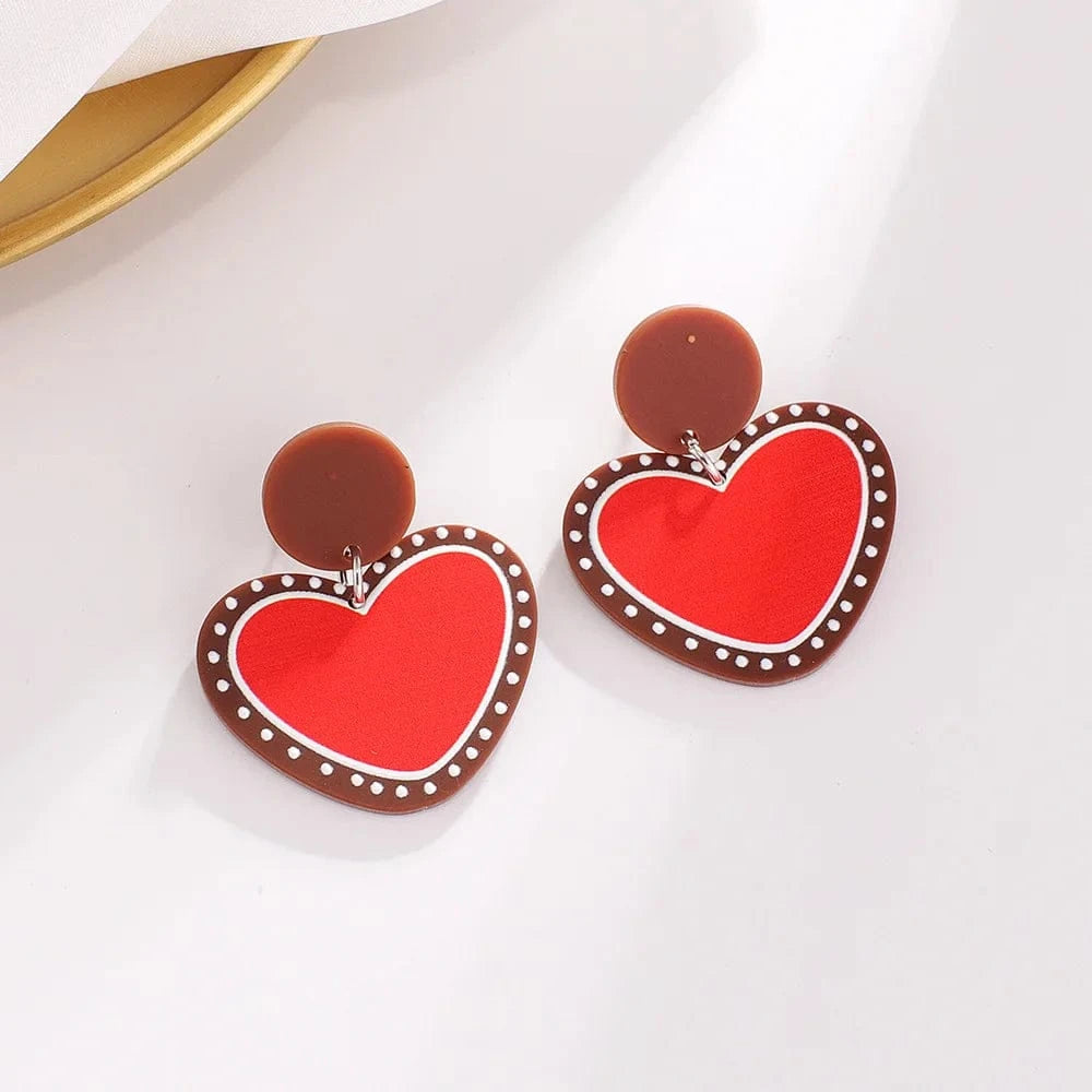 3.5*4.4cm / 1 Christmas jewelry charms New Fashion Dangling Earrings Arete Navidad Jewelry for Gift