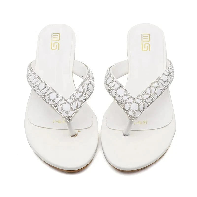 3.5cm low high heels casual shoes flip-flops slippers pu rubber flat heels for ladies heeled sandals for women and ladies