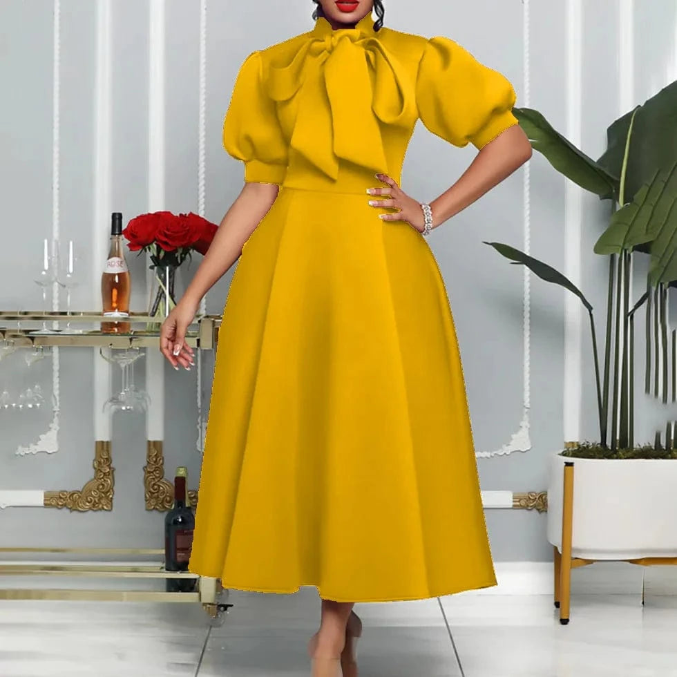 3 XL / #3 Classic For Women 2024 Vetement Femme Chic Plus Size African Woman Church Formal Dresses