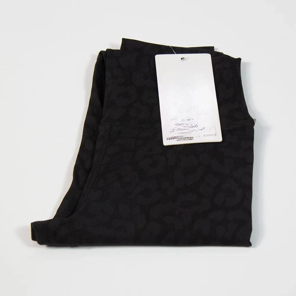 3 XL / Black 2024 Custom Leopard Print High Waist Scrunch Butt Yoga Women's Tight Pants Push Up Gym Yoga Wear Leggings