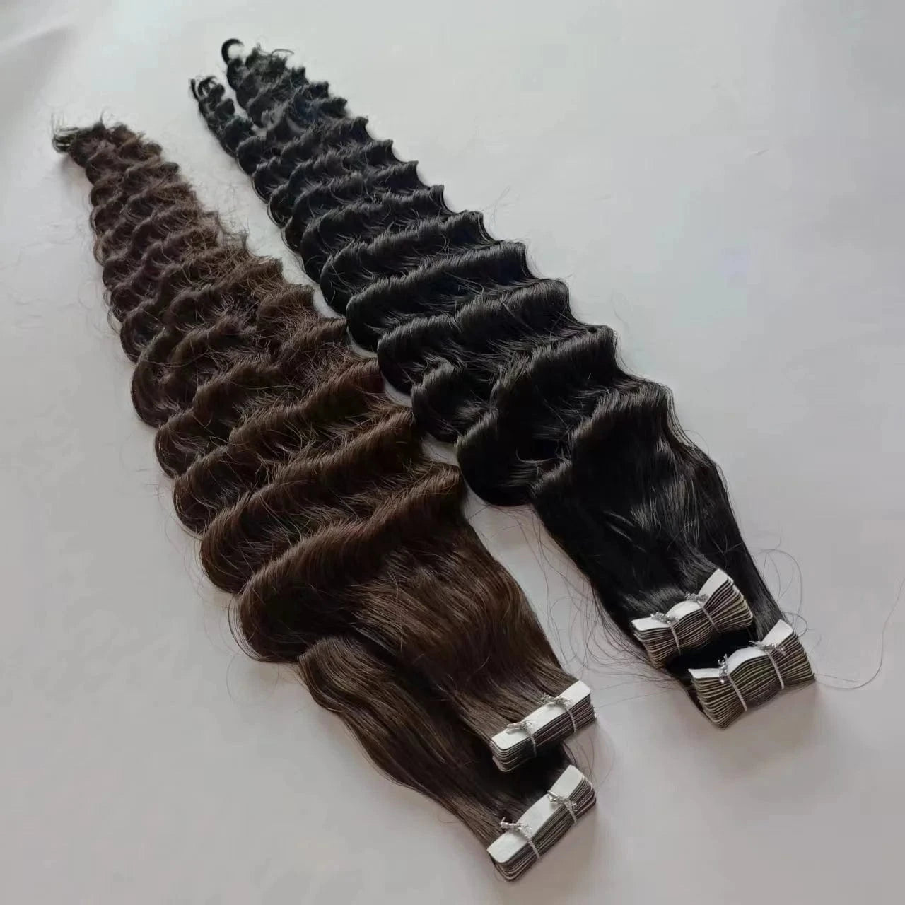 30 Inches / 2# 2024 new fashion natural looking real tape in hair extensions accessories raw indian virgin hair extensions