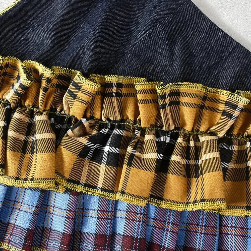 31618 New Arrivals 2024 Spring And Summer Casual Jeans Denim Patchwork Skirt Women's Skirts