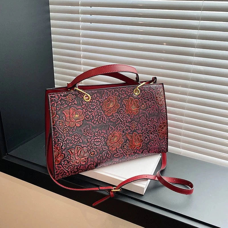 34cm*12cm*21cm / Red The new fashion handbags 2024 Light Lady Temperament Luxury Bags Lady Design Purses For Females