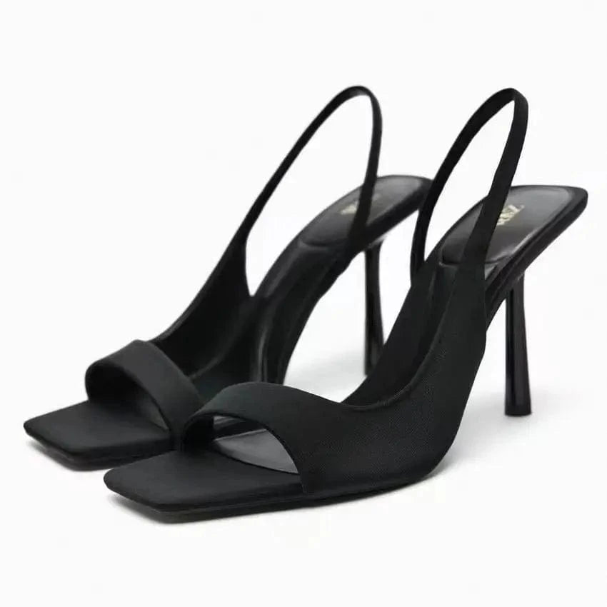 35 / Black Chaussures Femme Women Summer Casual Sandals T-strap Peep Toe Shallow High Heel Sandals Women Shoes 2023 Sandals