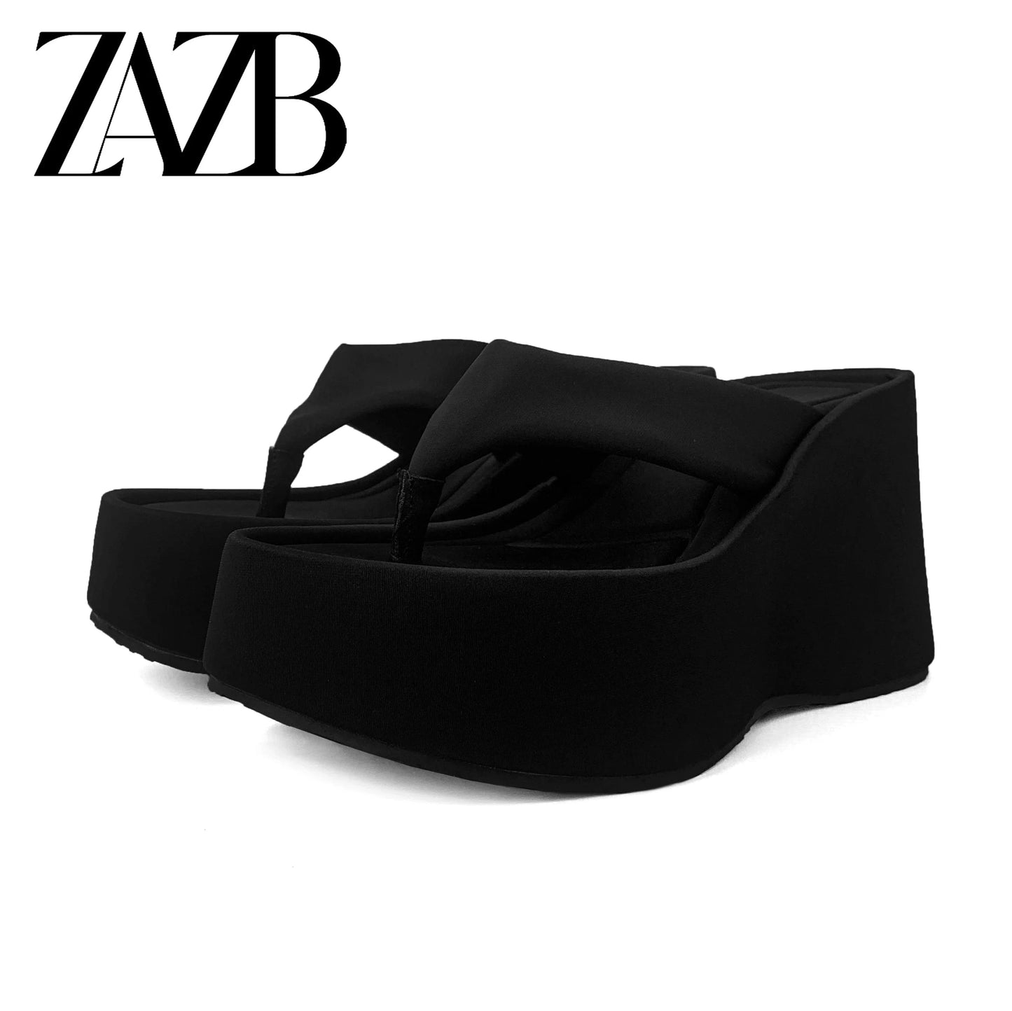 35 / Black new arrivals summer wholesale Thick shoes the sole Open toe Fangtou Rome fashion