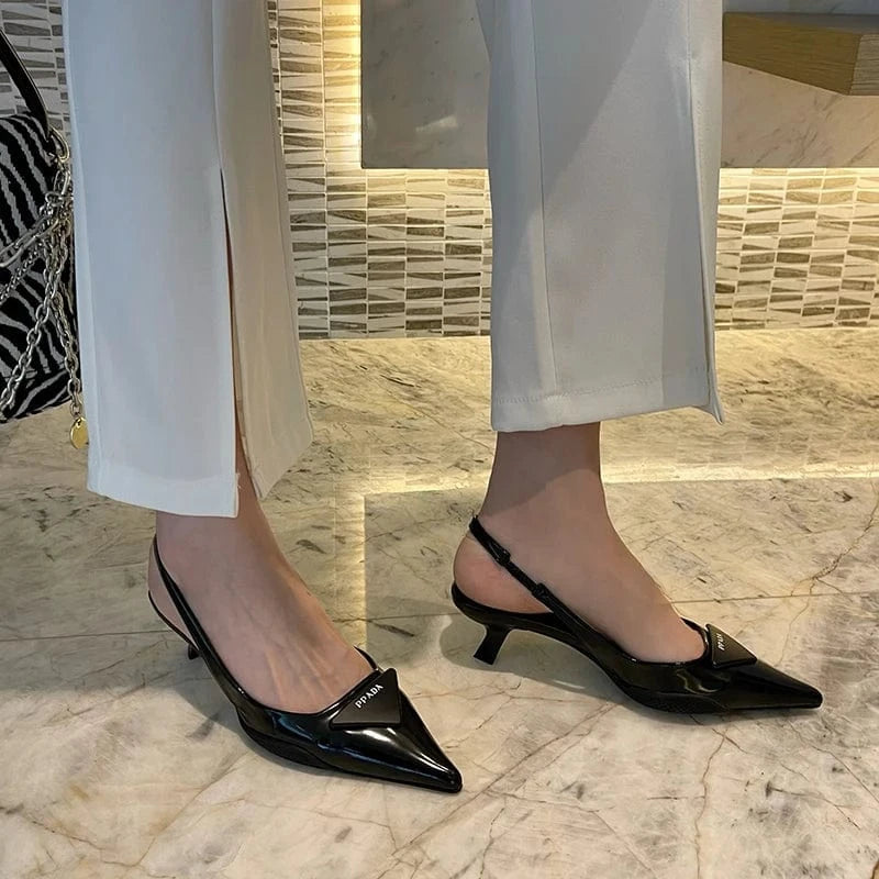35 / Black Spring 2025 Fashion Pointed Toe Stiletto Sandals Fashion Women's Shoes