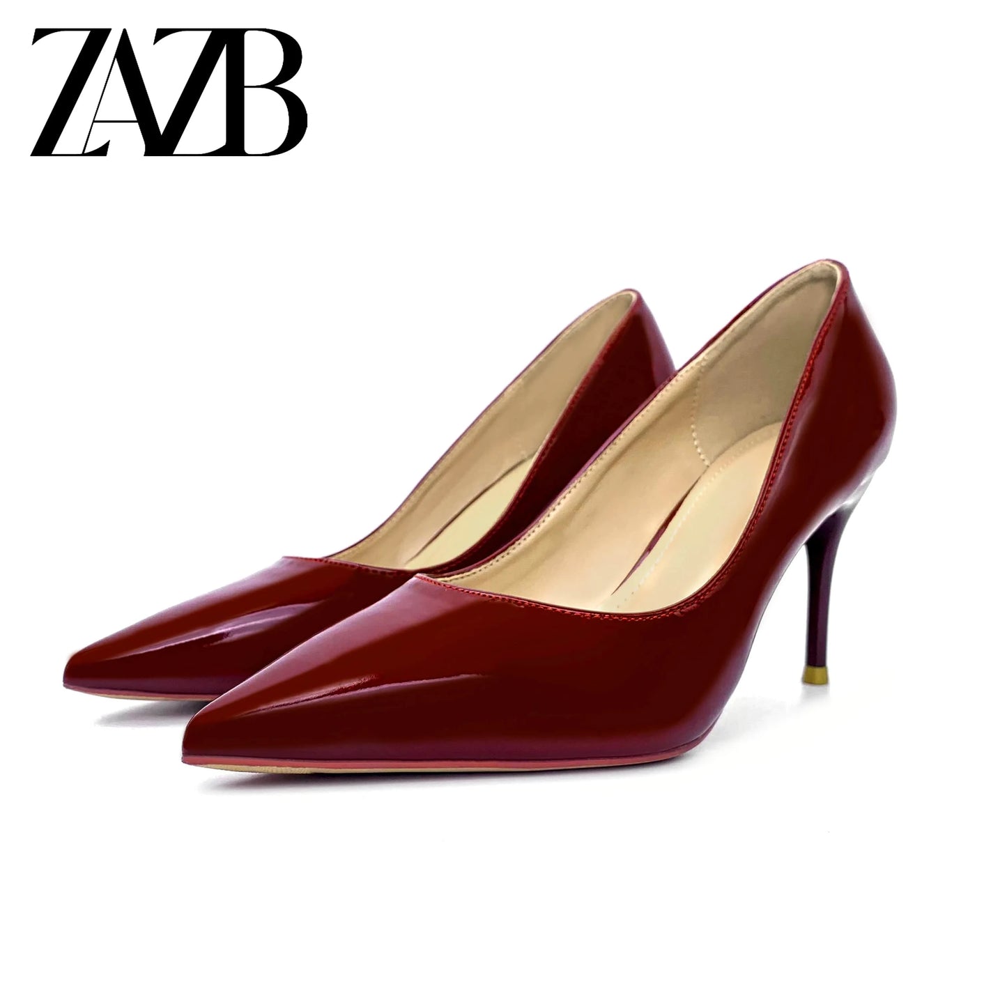 35 / Red Customized designer women's simple and exquisite high-heeled shoes Women's luxury high-heeled fashion shoes Elegant temperament