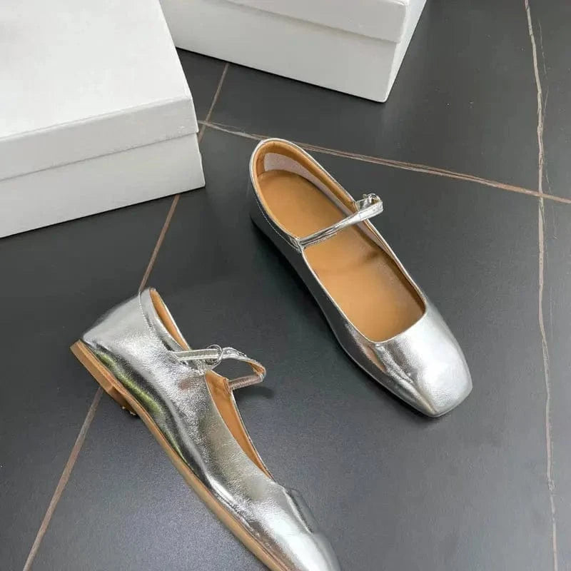 36 / 1 top quality ladies leather shoes fashion girl mary jane shoes new styles designer flats women shoes