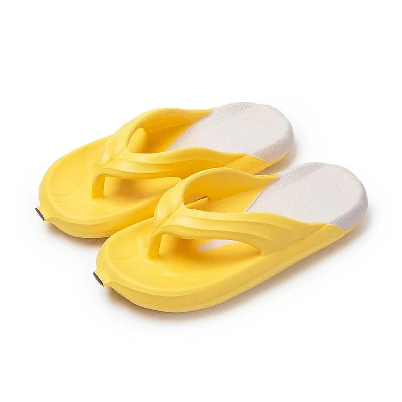 36-37 / w:Yellow Women Flip Flops Thick Bottom Platform Unisex Casual Breathable Beach Sandals Design Women Flat Slippers EVA Home Men Shoes