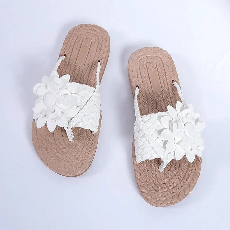 36-42 Summer floral slippers Bathroom sandals and slippers Outdoor beach slippers
