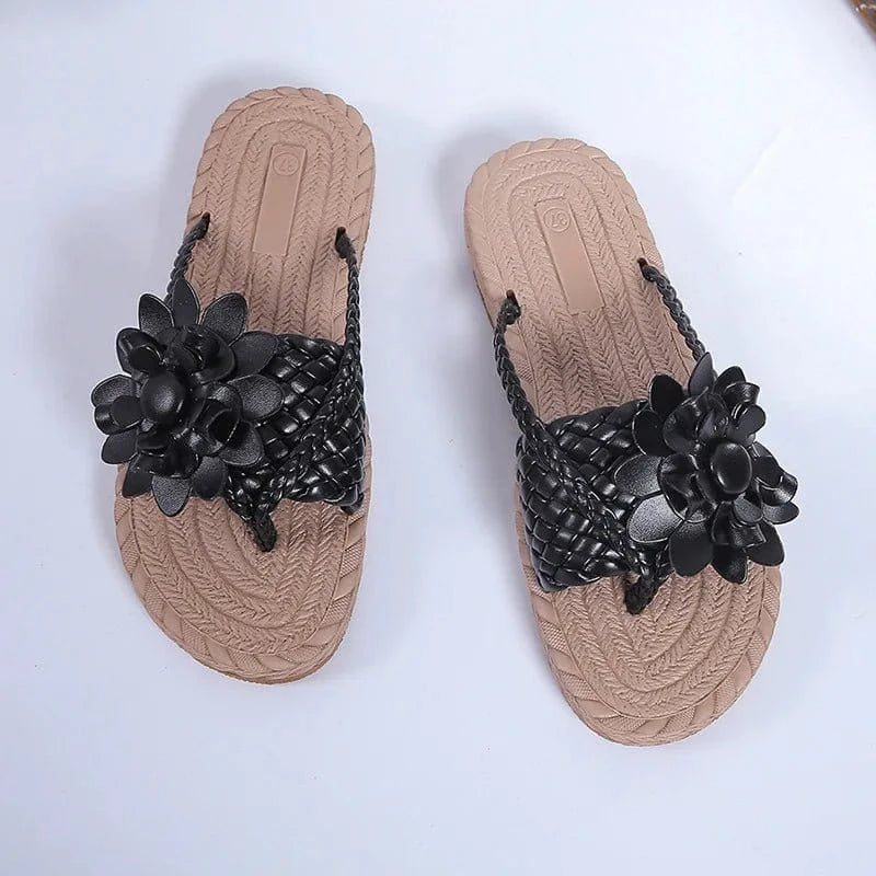 36-42 Summer floral slippers Bathroom sandals and slippers Outdoor beach slippers