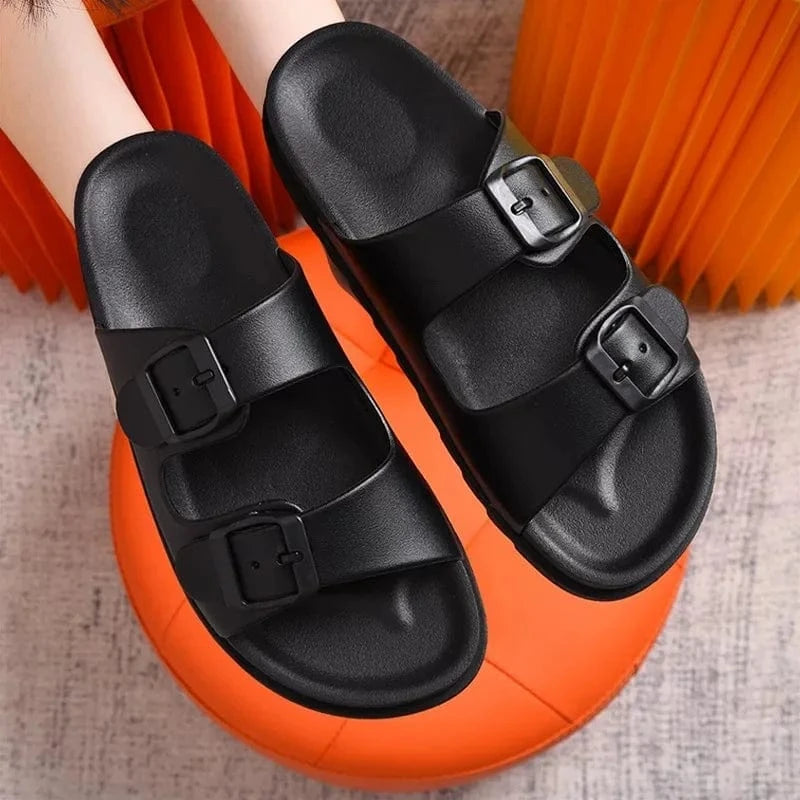 36 / Black low moq new pvc china shoes summer slippers chinese slippers blank slide slippers custom sandals  for women