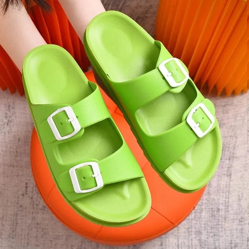 36 / Green low moq new pvc china shoes summer slippers chinese slippers blank slide slippers custom sandals  for women