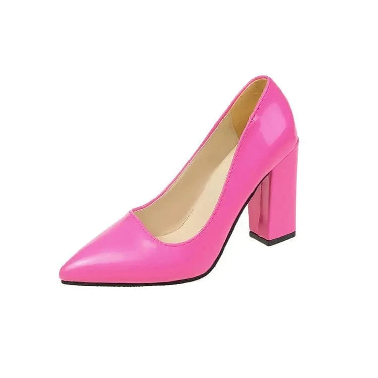 36 / Light Pink Womens Sandals 2023 Triangle Super High Thick Heeled Sandals For Women And Ladies Soft Padded Back Strap Party Women Sandals