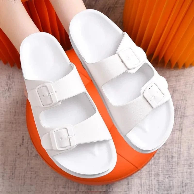 36 / White low moq new pvc china shoes summer slippers chinese slippers blank slide slippers custom sandals  for women