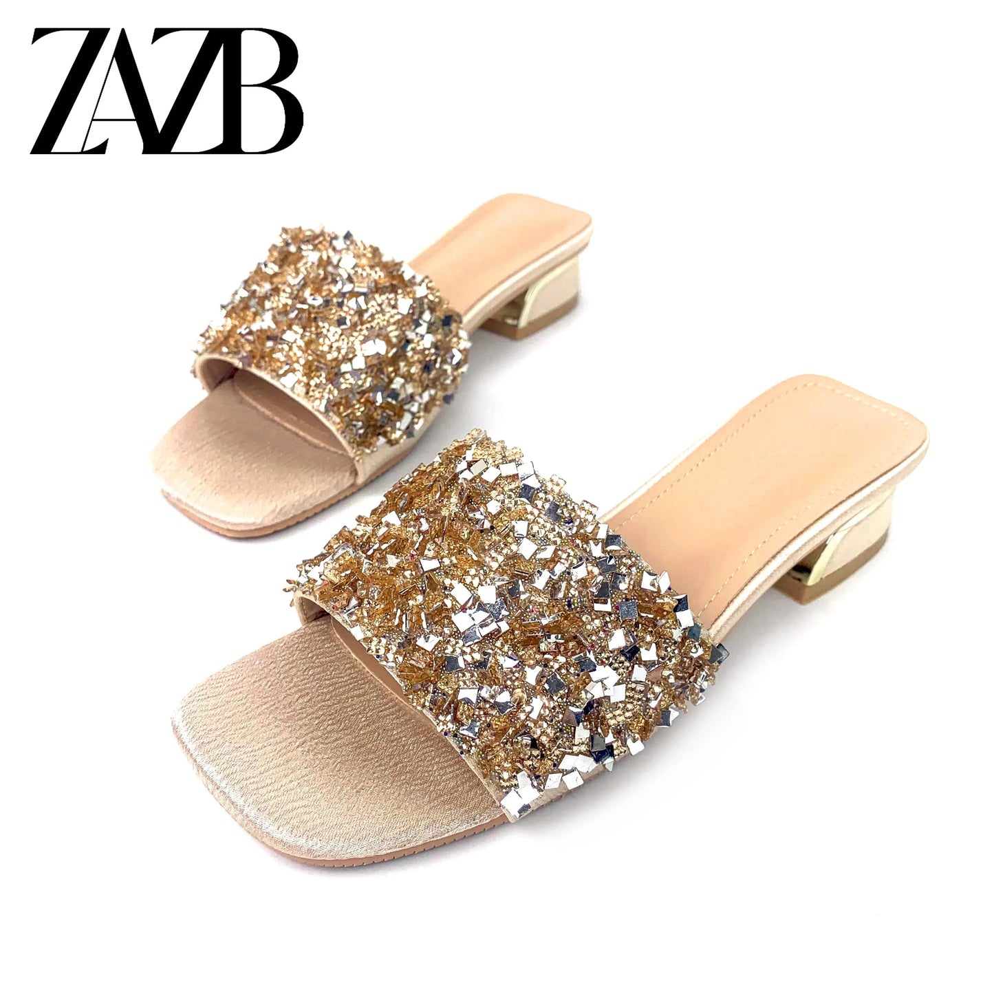 39 / apricot New arrivals styles rhinestone platform womens shoes  Black summer Shining diamond