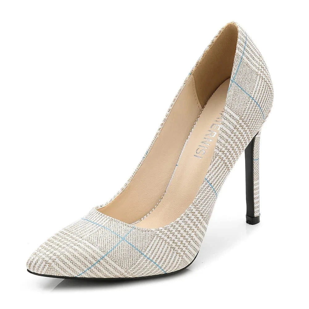 39 / Gold New Fashion 11 CM High Shoes Ladies Stilettos Big Size High Heel Pumps Comfortable Dress Shoes for Women