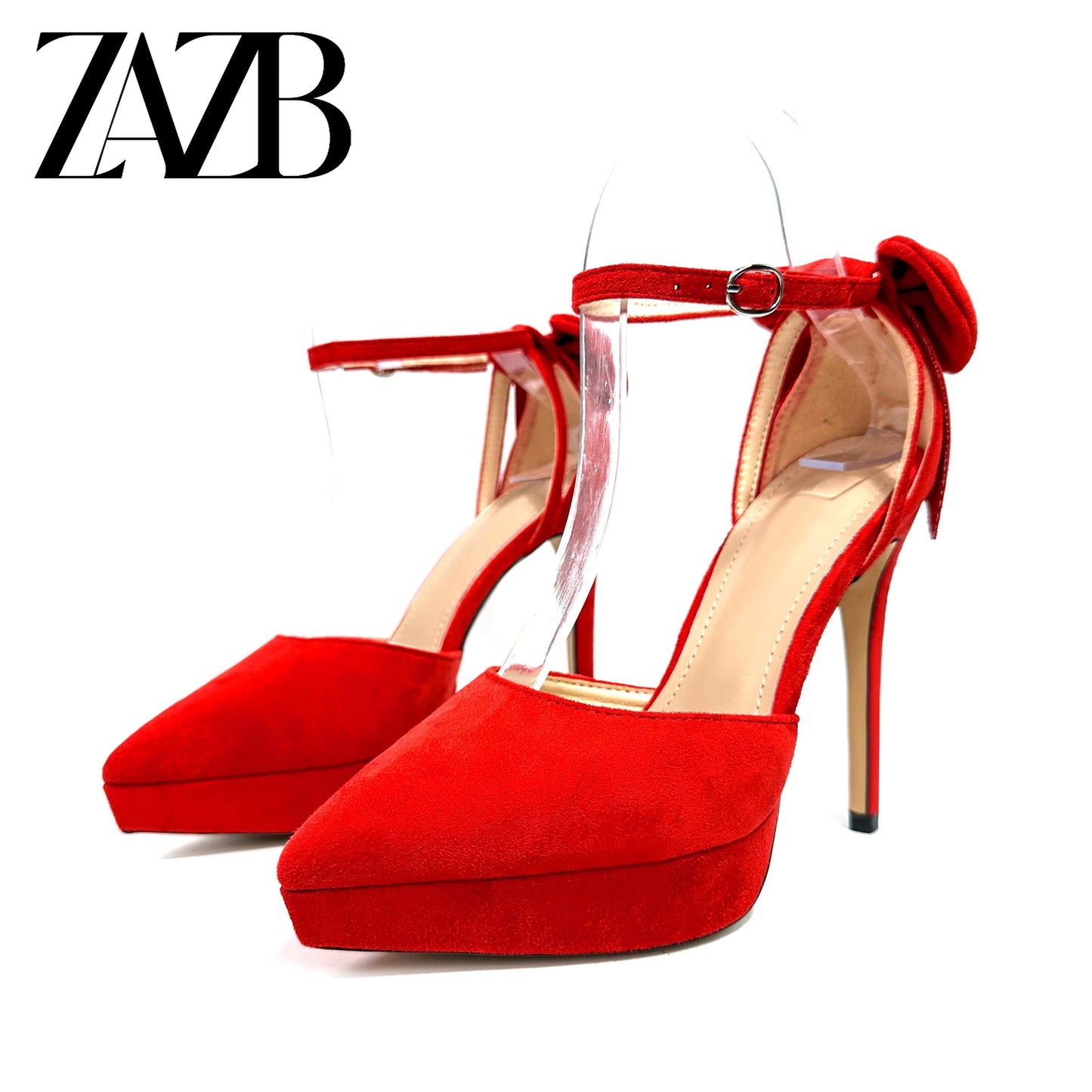 39 / Red Luxury formal office Pointed head green for ladies high heel shoes women sandals fashion stiletto wedding Pumps party heels