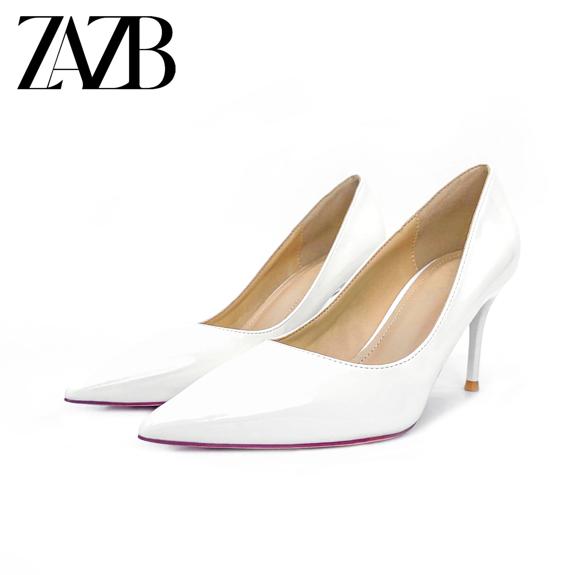 39 / White Customized designer women's simple and exquisite high-heeled shoes Women's luxury high-heeled fashion shoes Elegant temperament