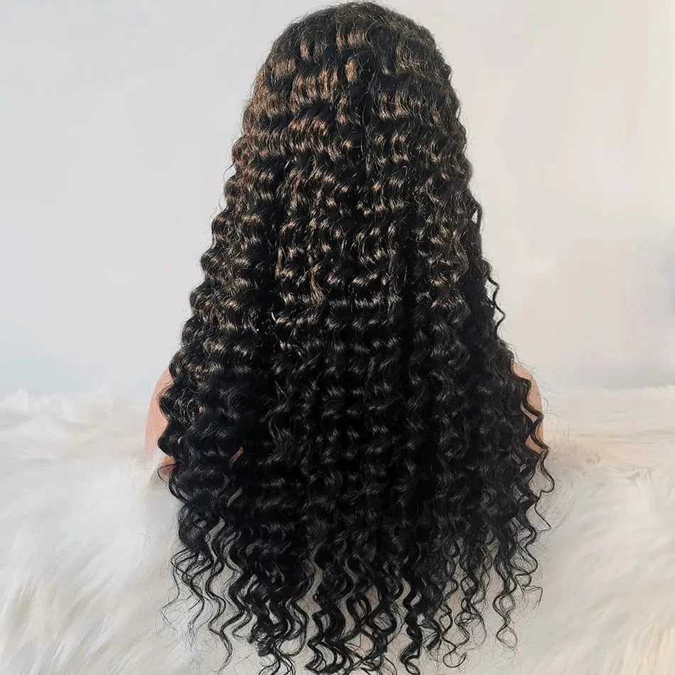 4*4 Lace Deep Wave / 10 Inches Wholesale Brazilian Lace Front Wigs Cuticle Aligned Virgin Hair Lace Closure Wigs Vendor Human Hair Wigs For Black Women